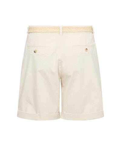 offwhite shorts med skärp baksida
