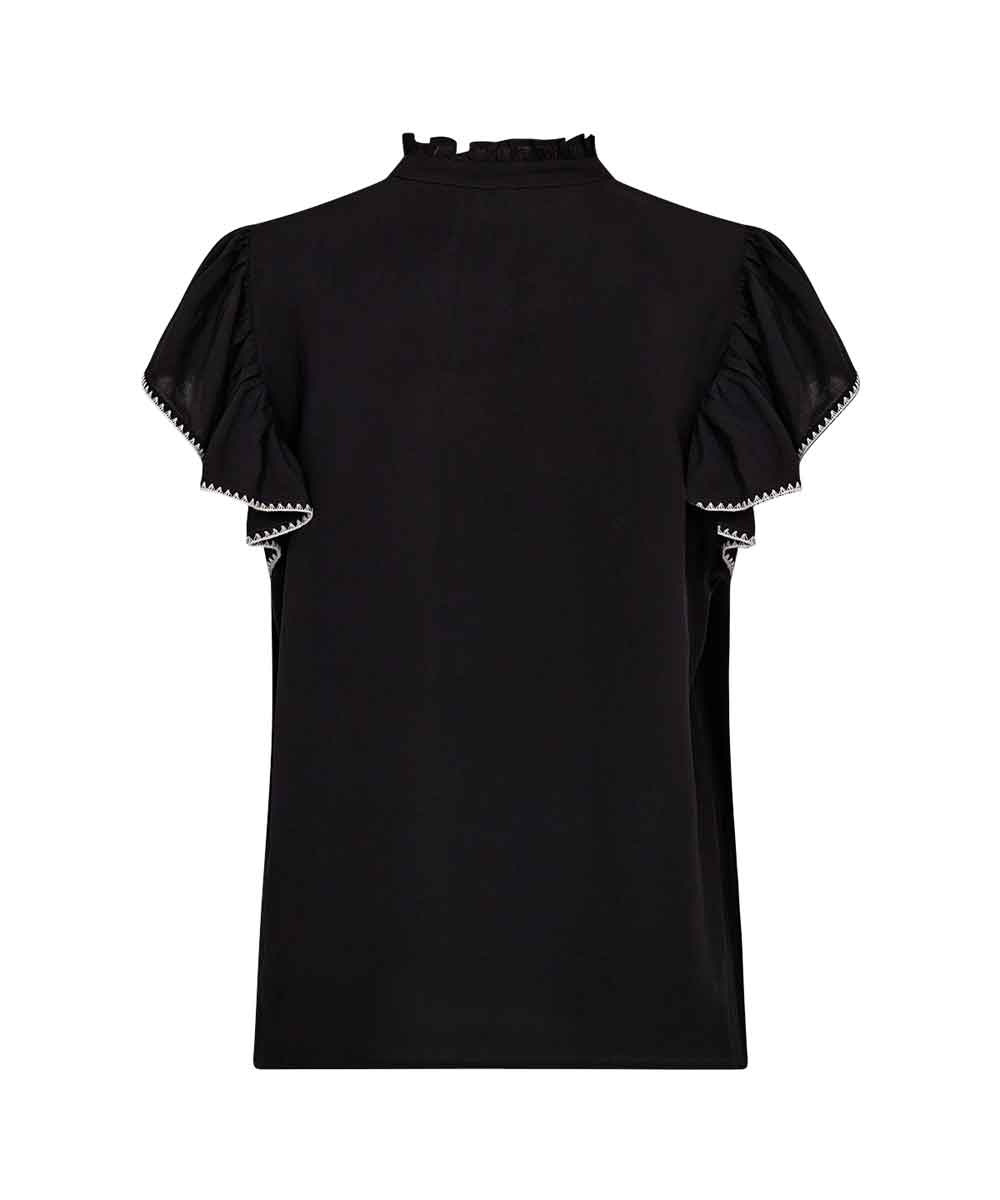 Svart blus baksida