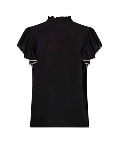 Svart blus baksida