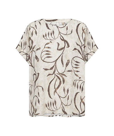 Blus med mosaikmönster