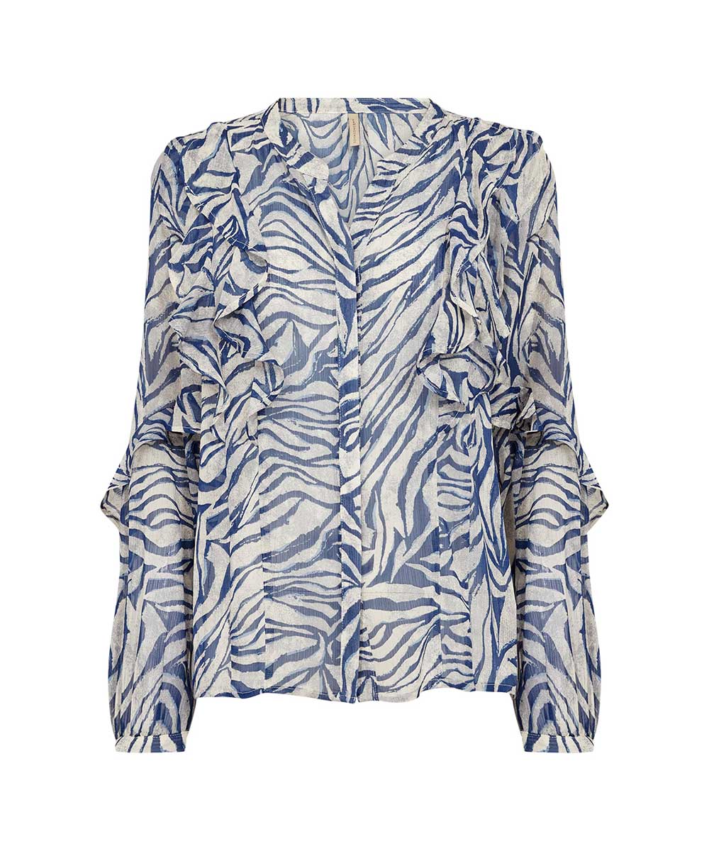 Blå blus