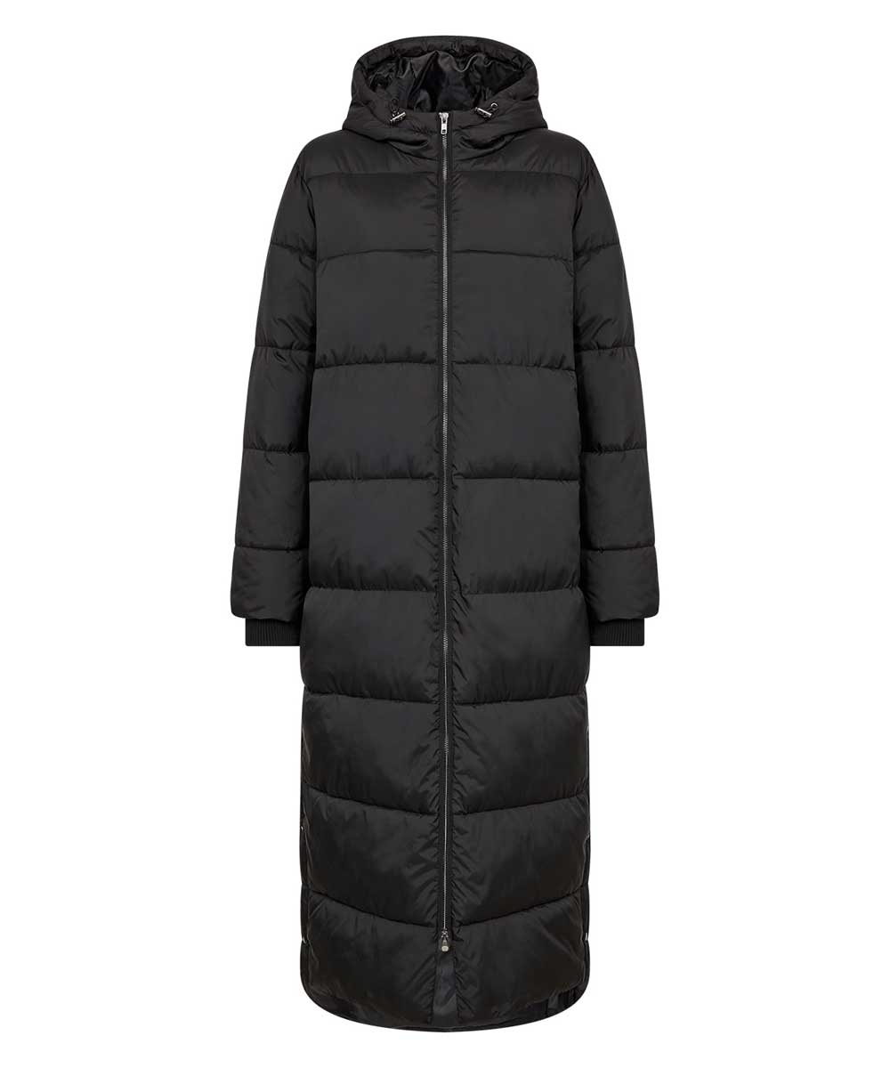 Svart quiltad jacka