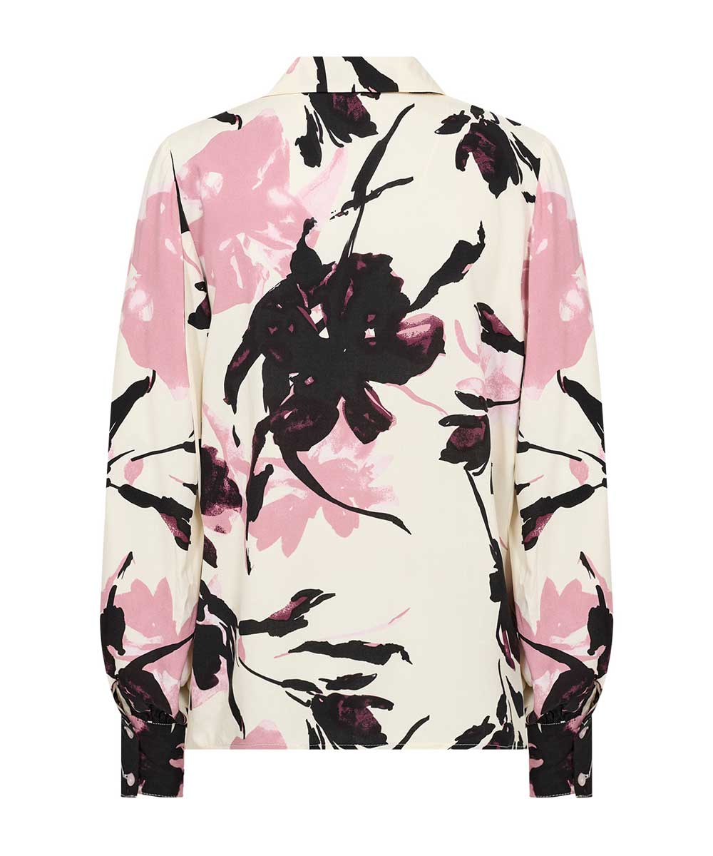 Rosa/svart blus baksida