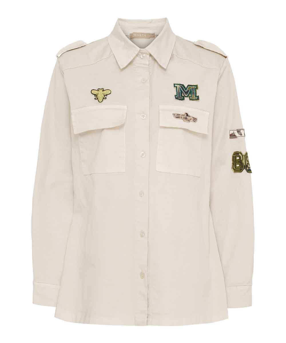 Beige skjortjacka