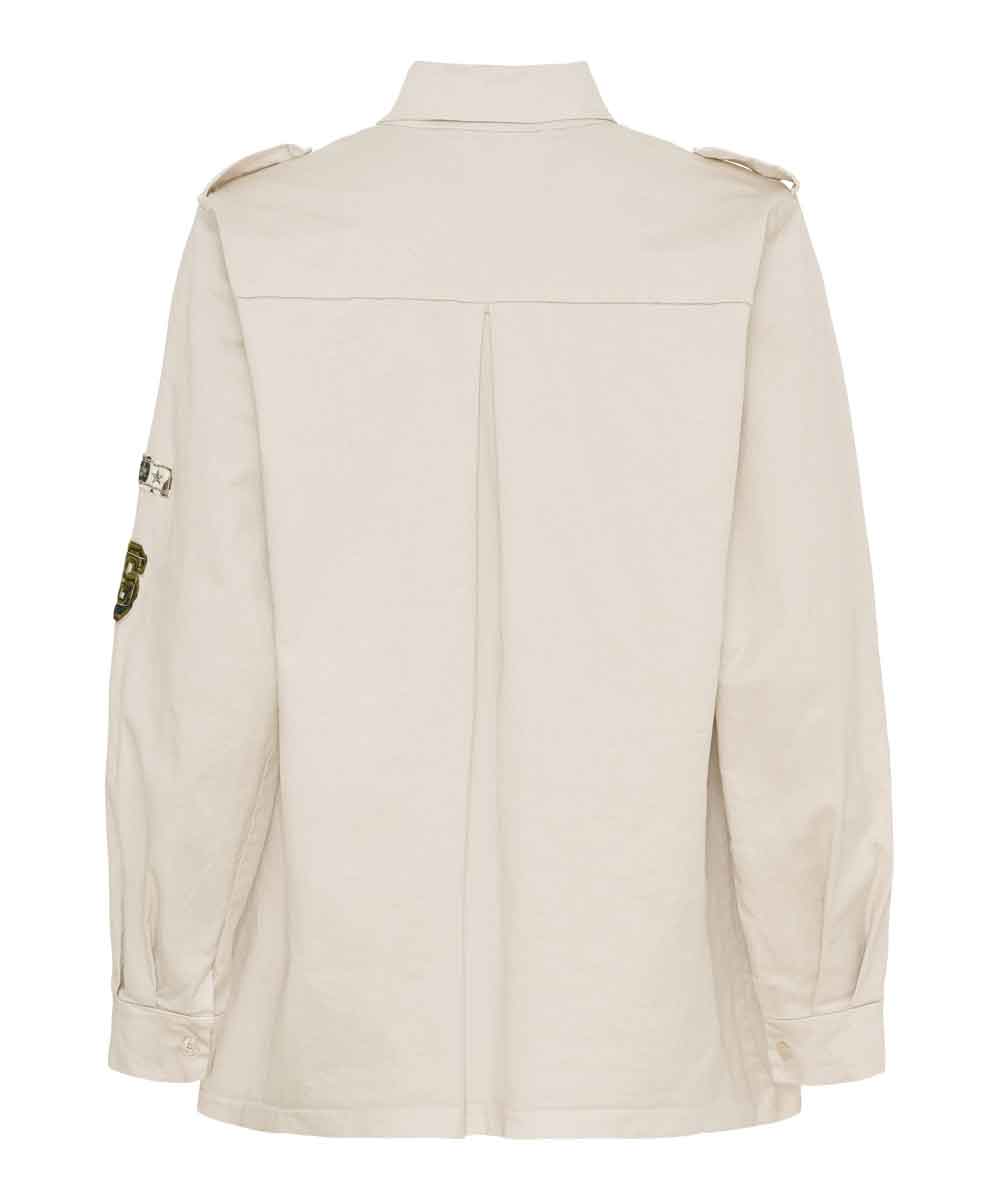 Beige skjortjacka baksida