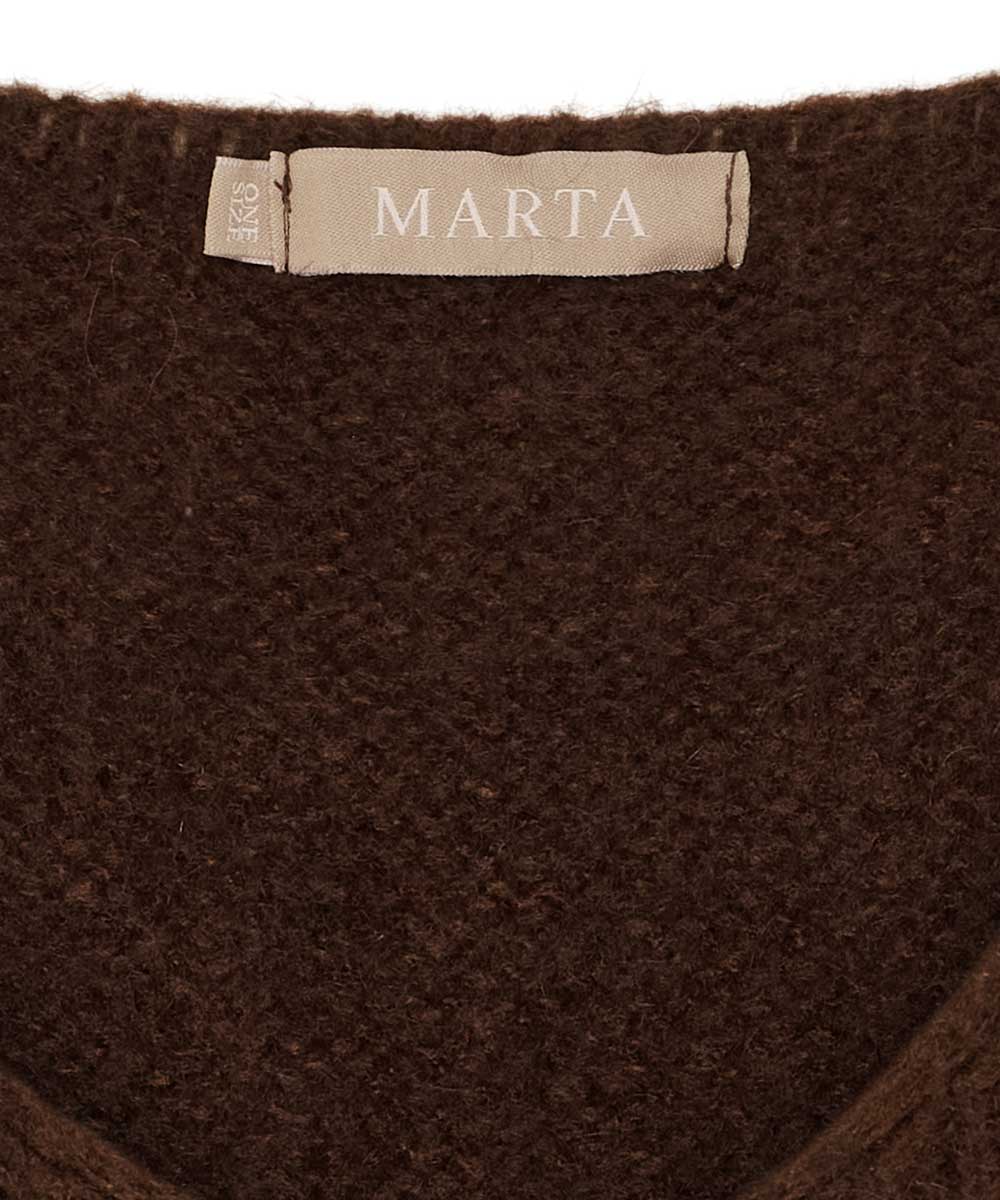 detaljer brun väst