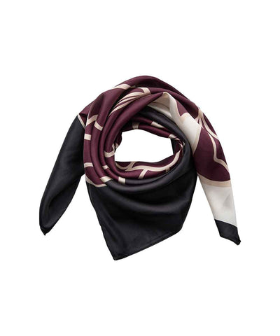 Vinröd scarf