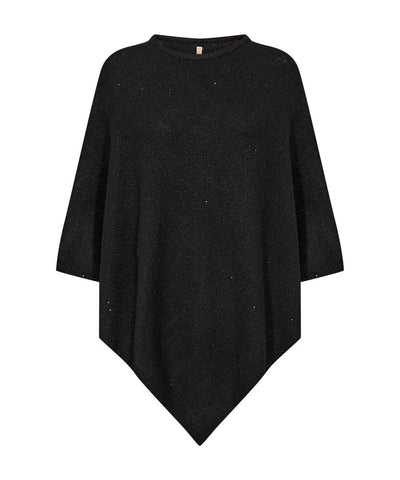 Svart poncho