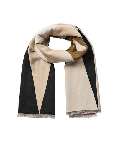 Scarf i sand/svart