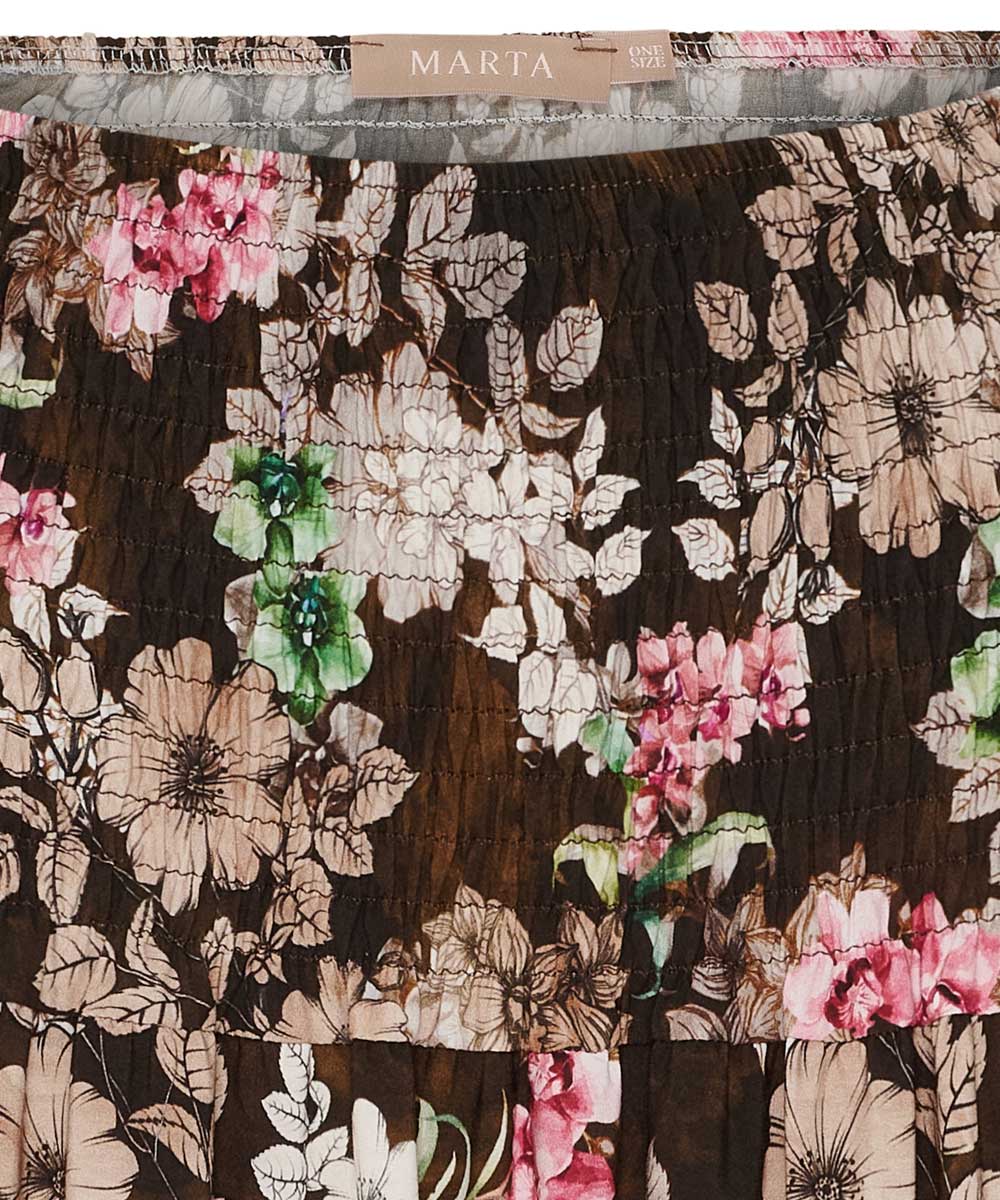 detaljer brun kjol
