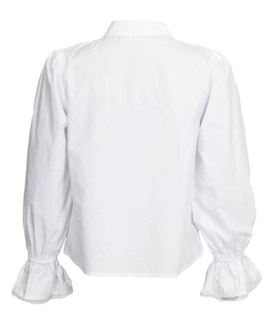 vit skjorta bak