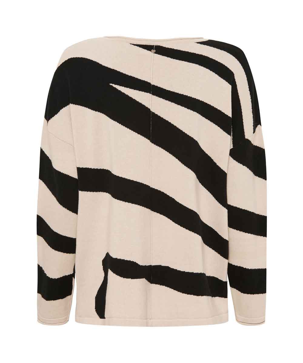 FRIGGA Zebra Pullover - Beige