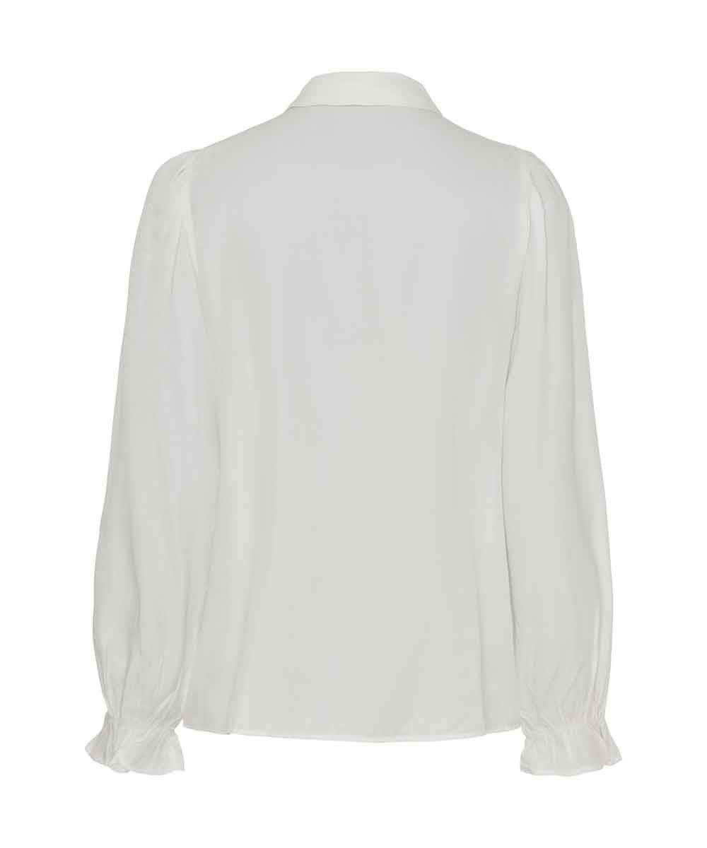 EMILY Flounce Blouse - Offwhite