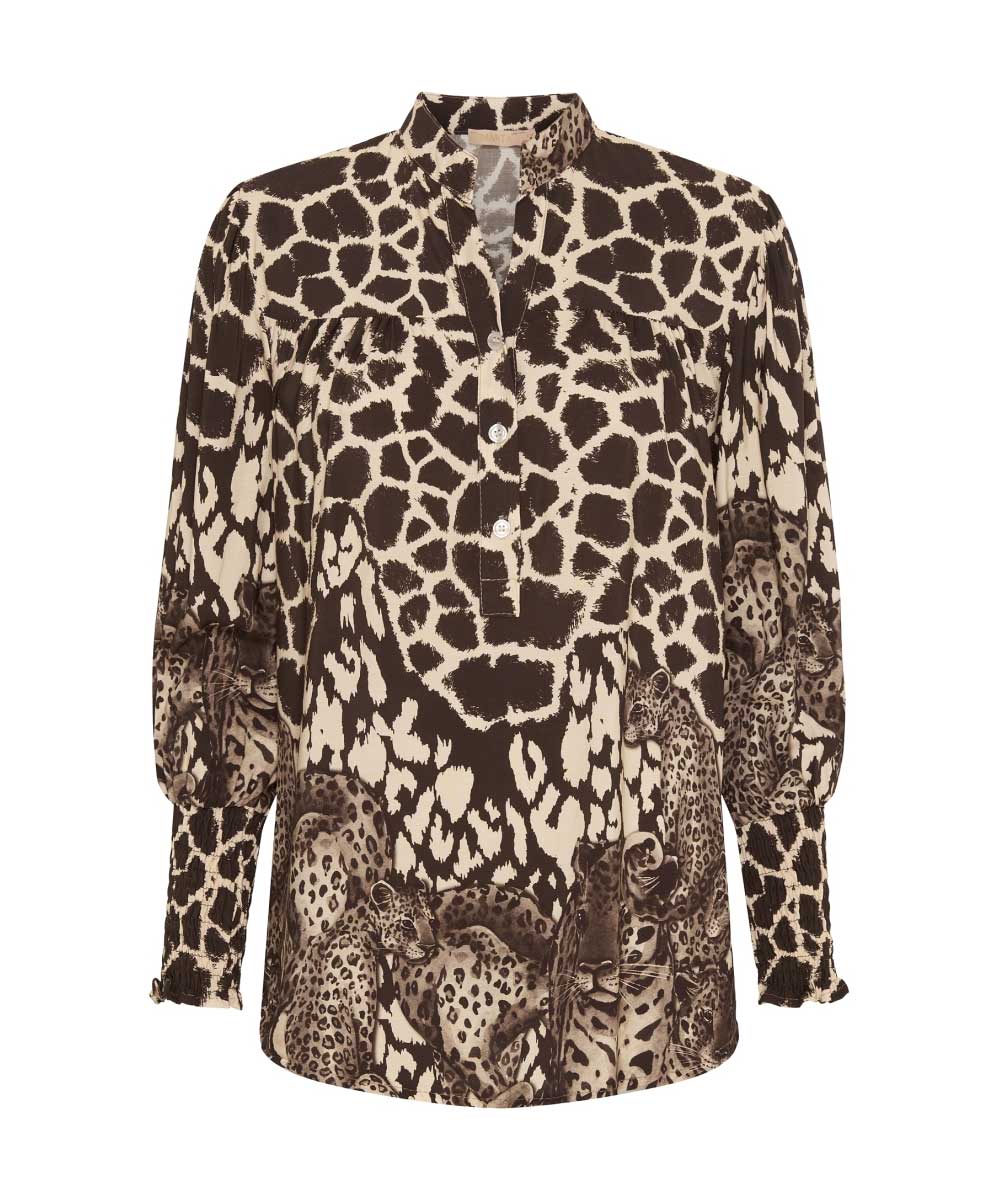FRIDA Blus - Brun