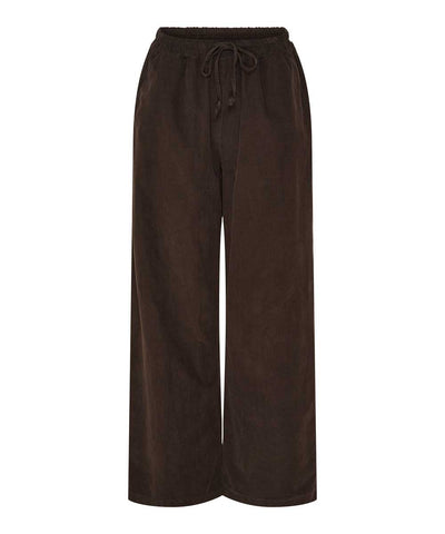 Brun vid byxa med dragsko