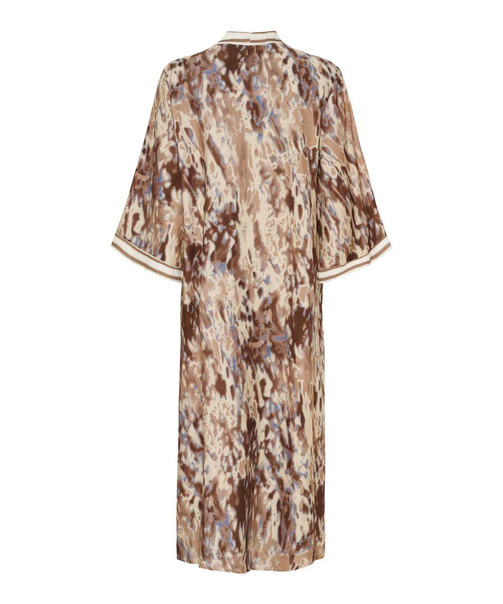 klänning i camel/beige baksida