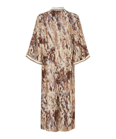 klänning i camel/beige baksida