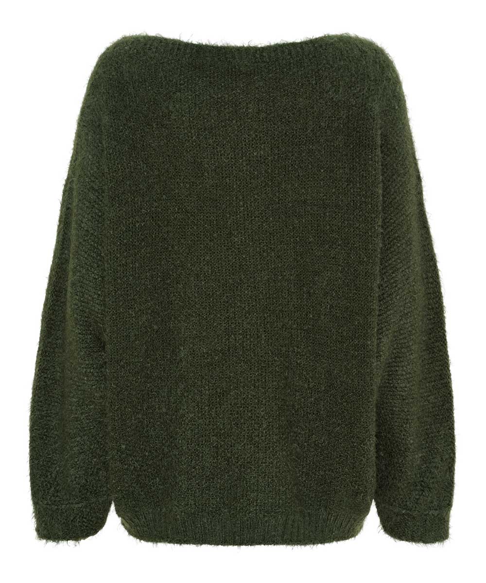 khakigrön tröja baksida