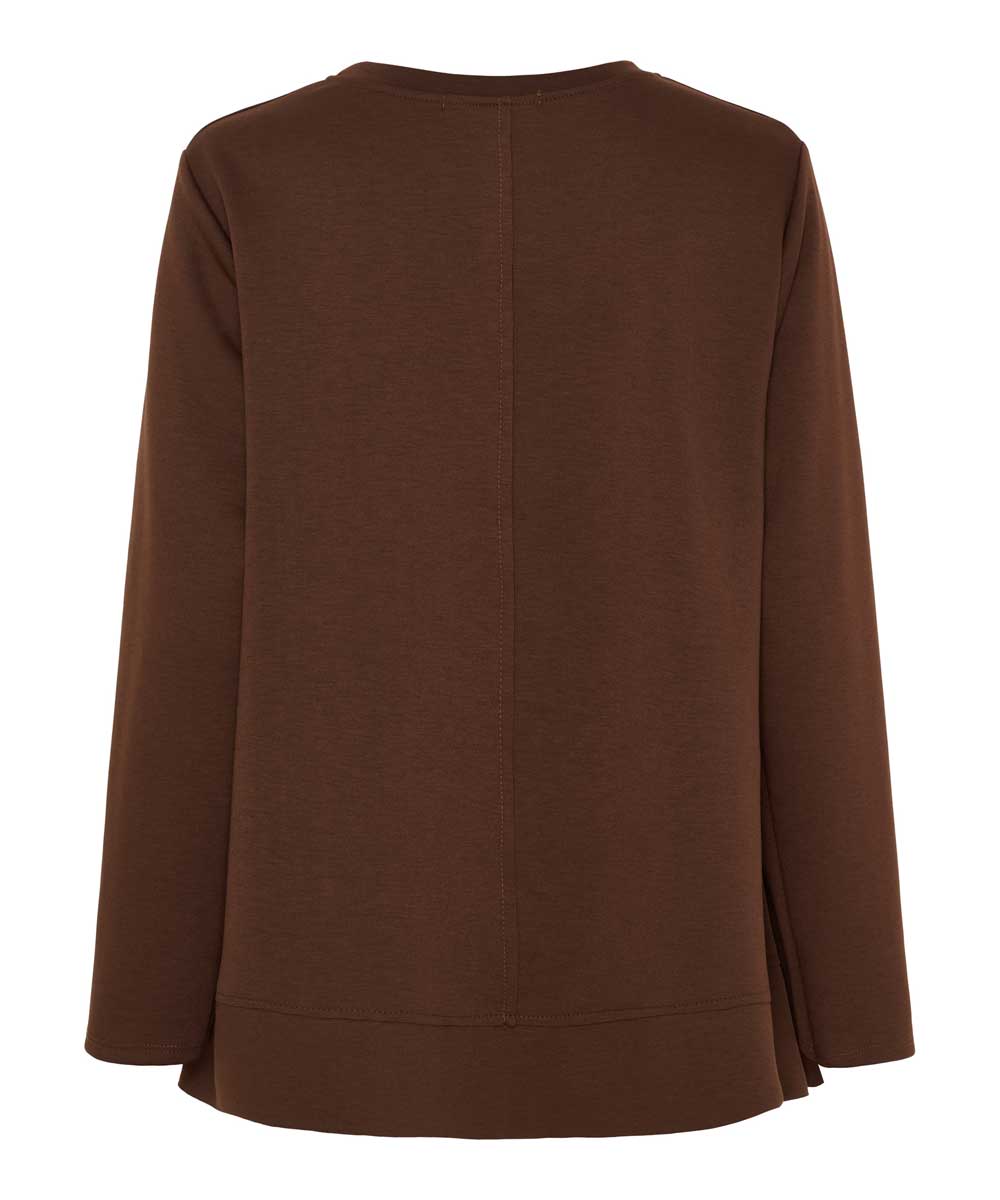 brun sweatshirt baksida