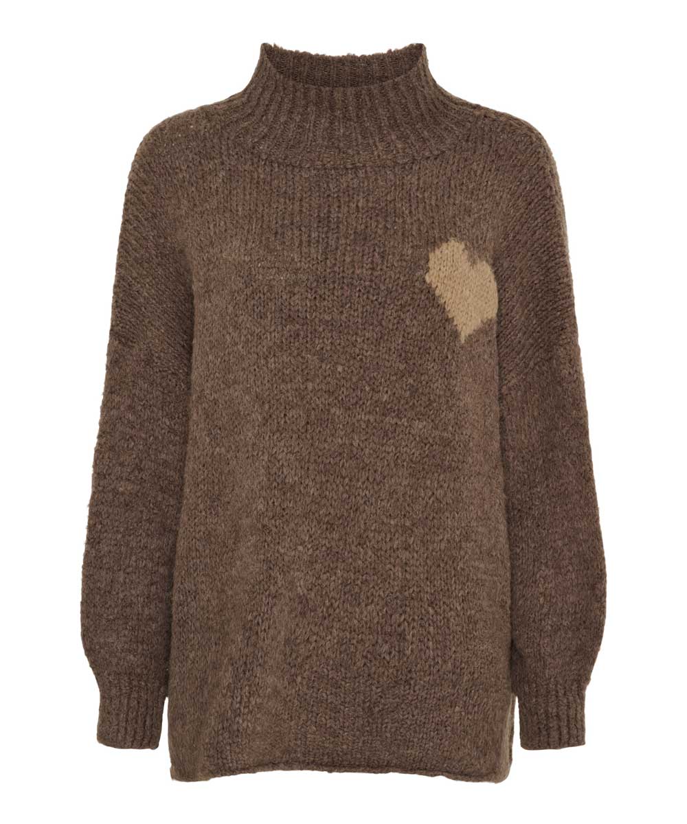 CEDAR Stickad Tröja - Brun