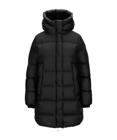 svart puffer 