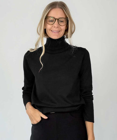 Svart polo