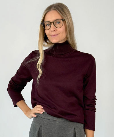 Vinröd polo