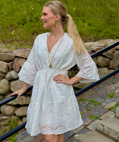 vit tunika/klänning