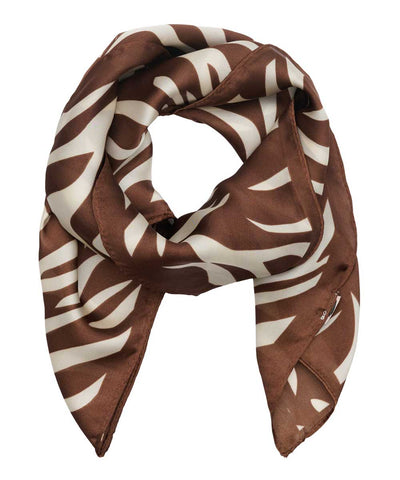 Brun och vit scarf