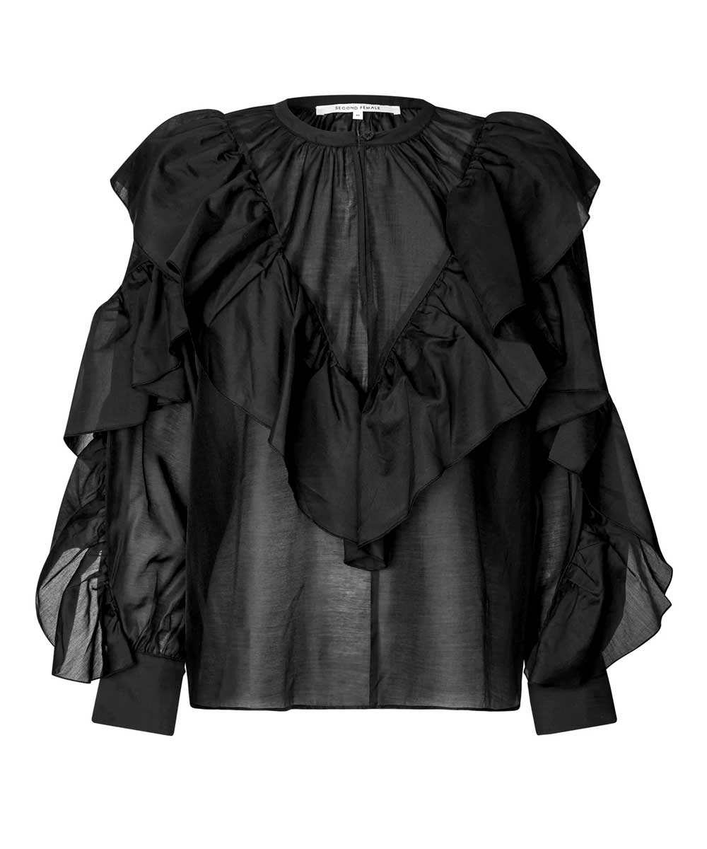 blus i svart