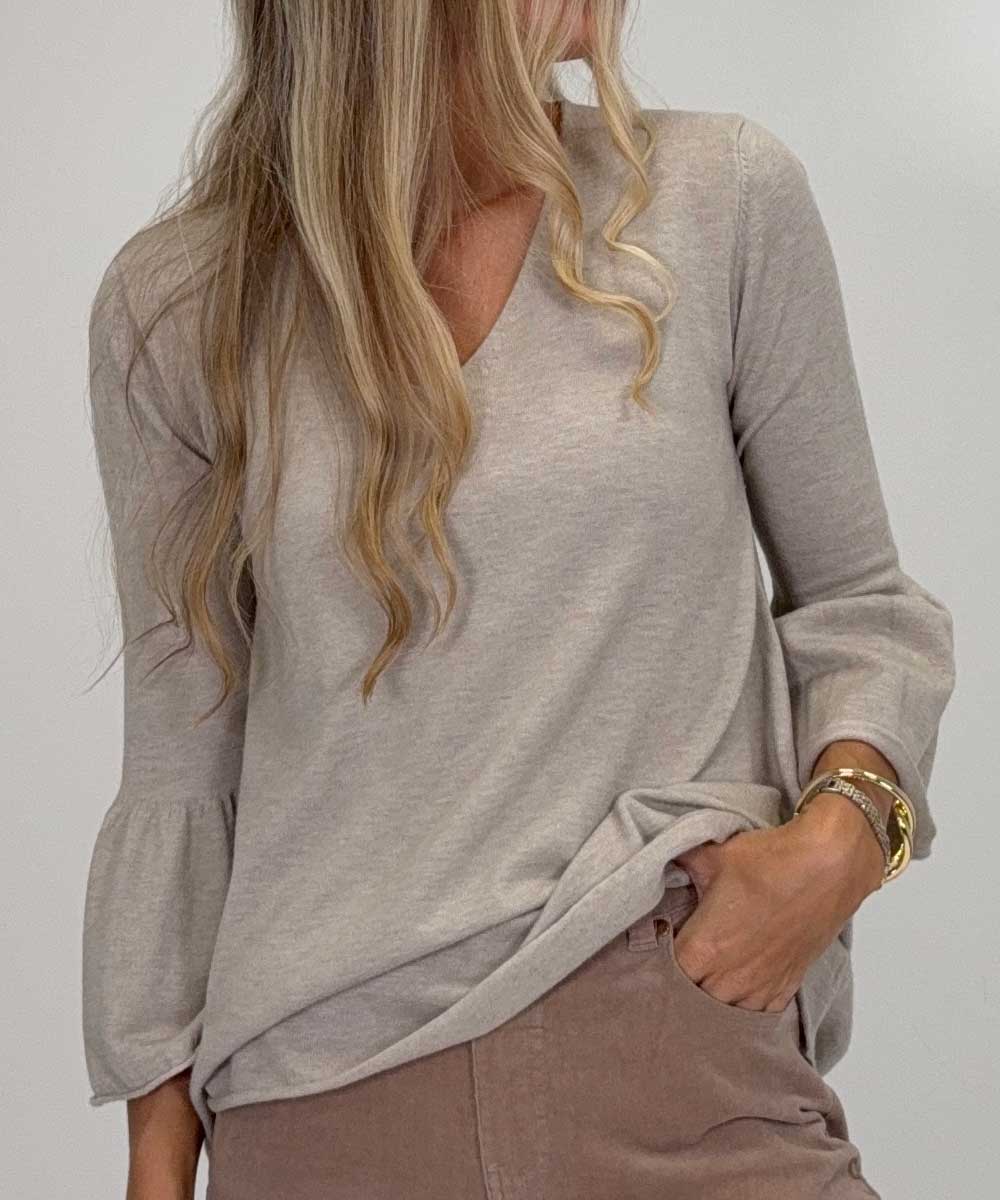 brun/beige tröja