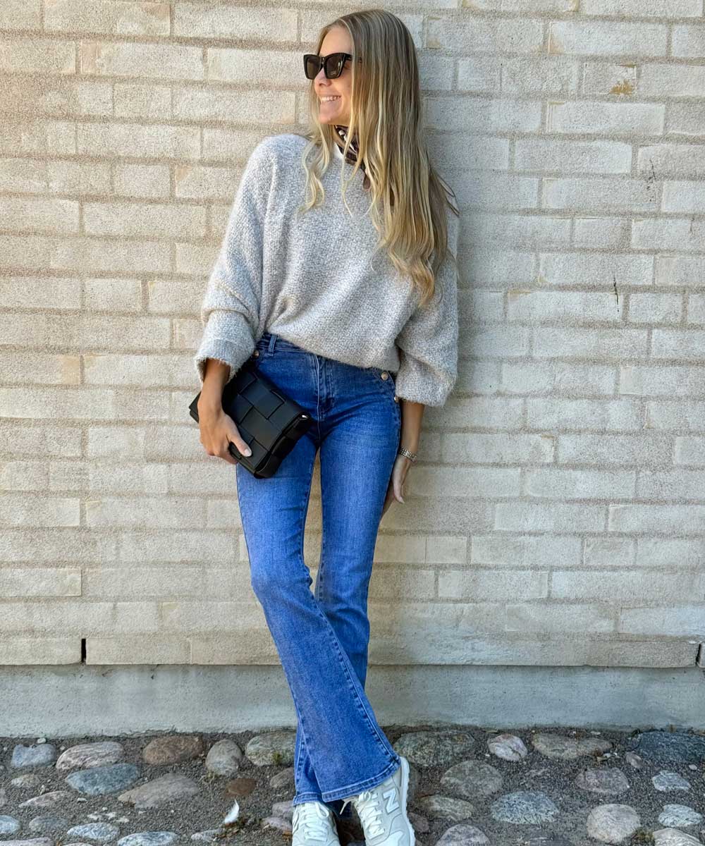 Jeans med knappar