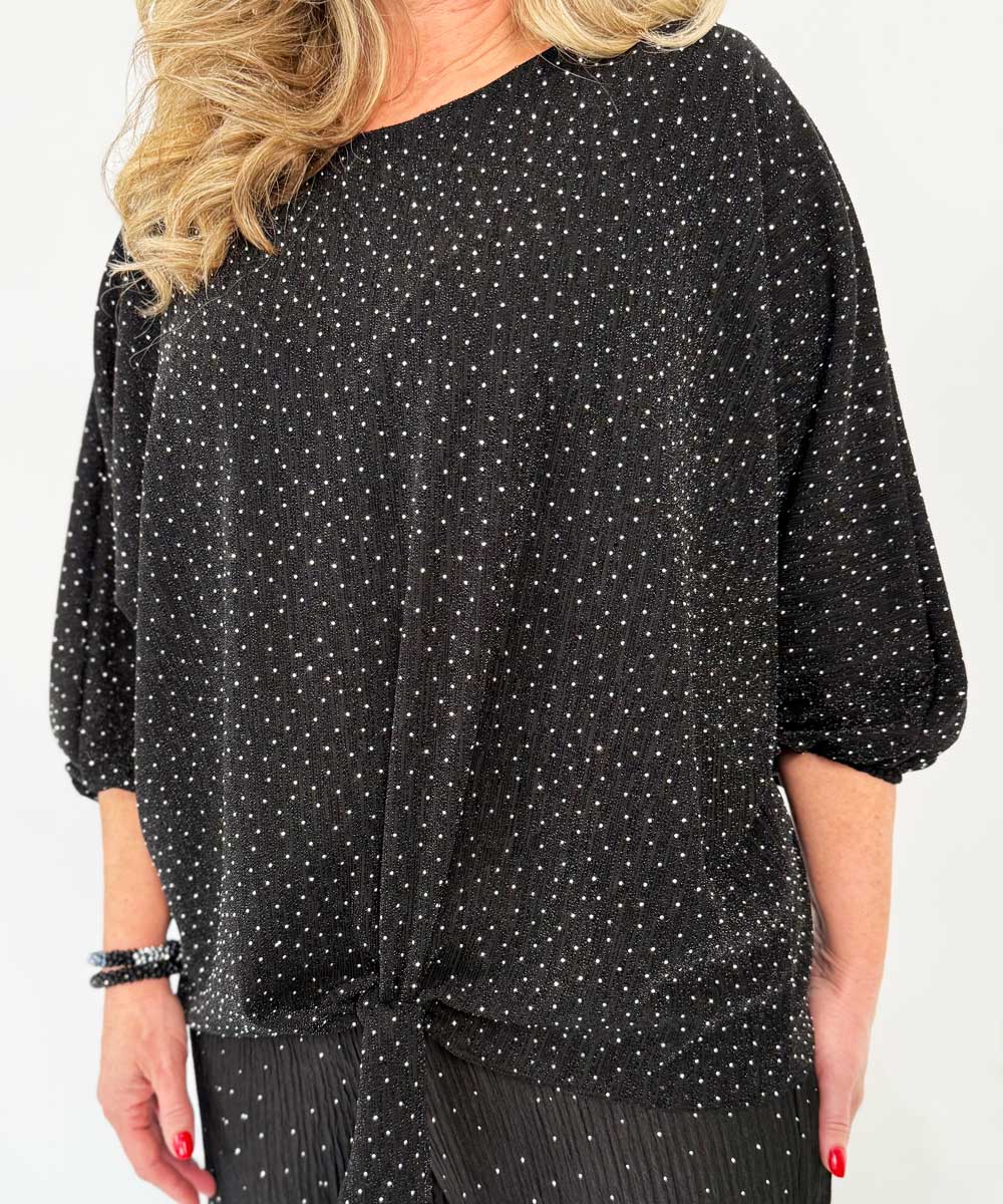 detaljer topp med knyt