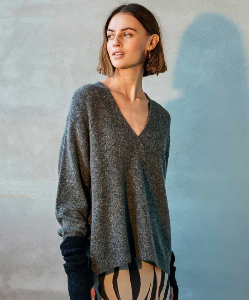 GRSEVALIN Pullover - Grå