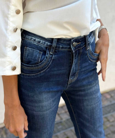 detaljer blå jeans