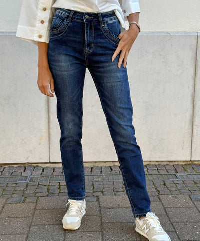 Blå smala jeans