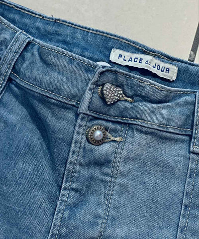 detaljer jeansshorts