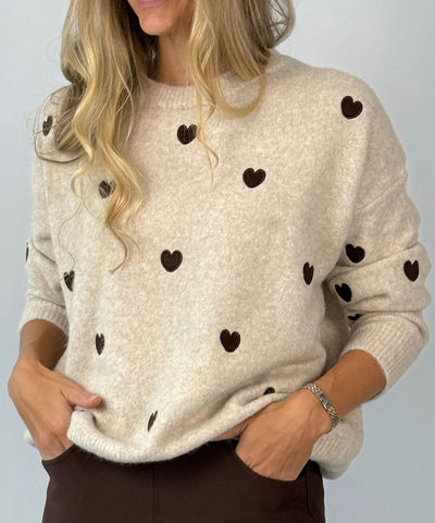 detaljer beige tröja