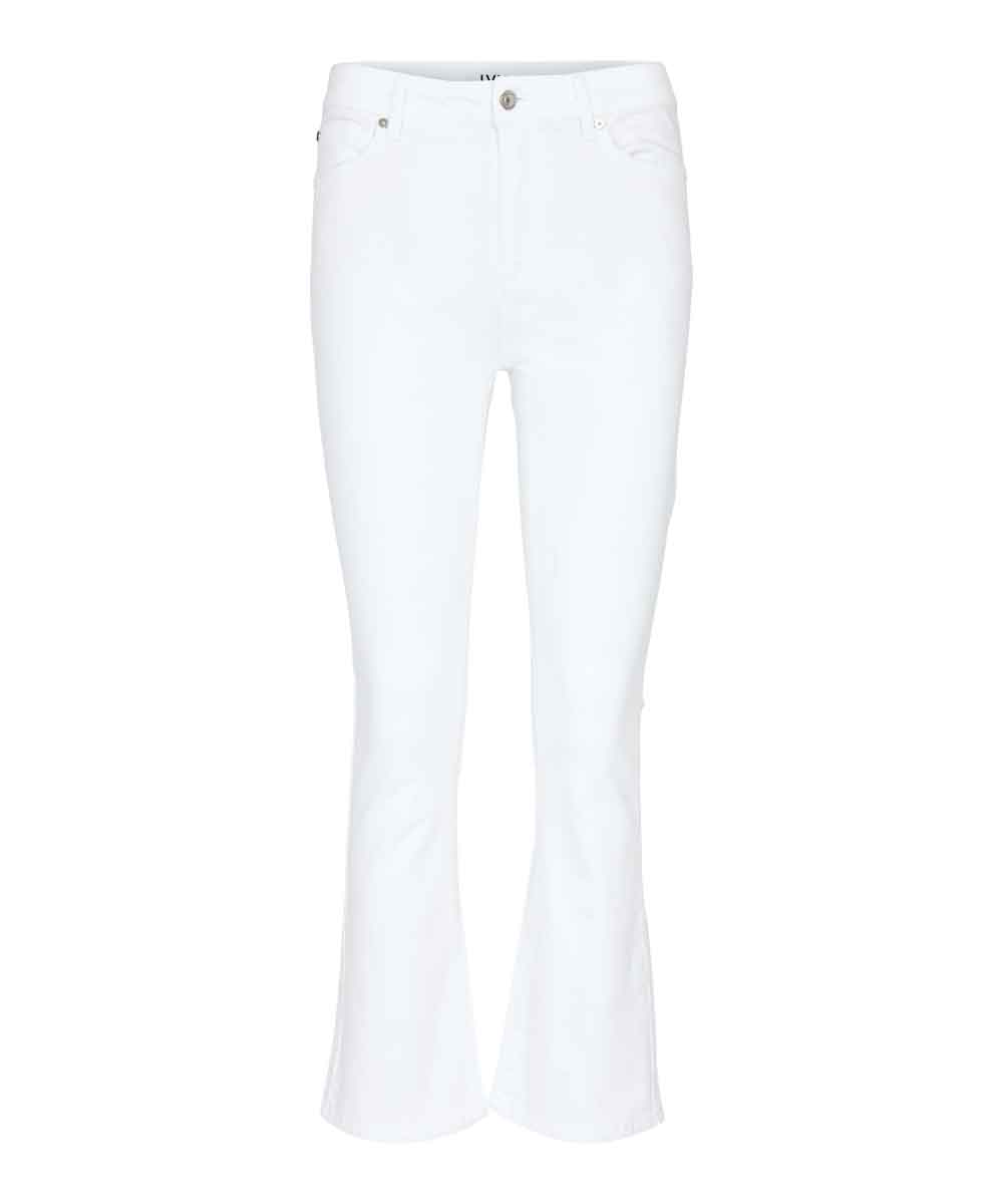 vita ankellånga jeans