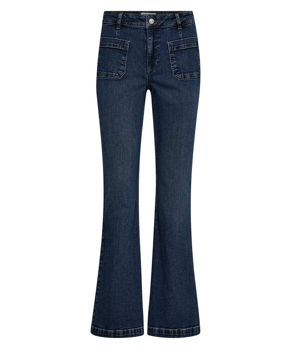 bootcut jeans i blått