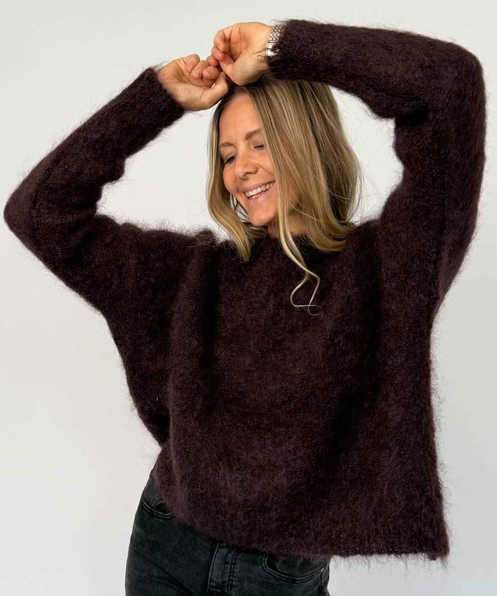 KID MOHAIR Tröja - Brun