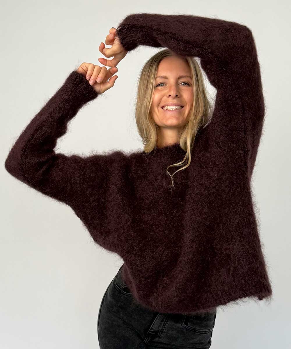 KID MOHAIR Tröja - Brun