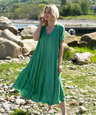 Grön klänning