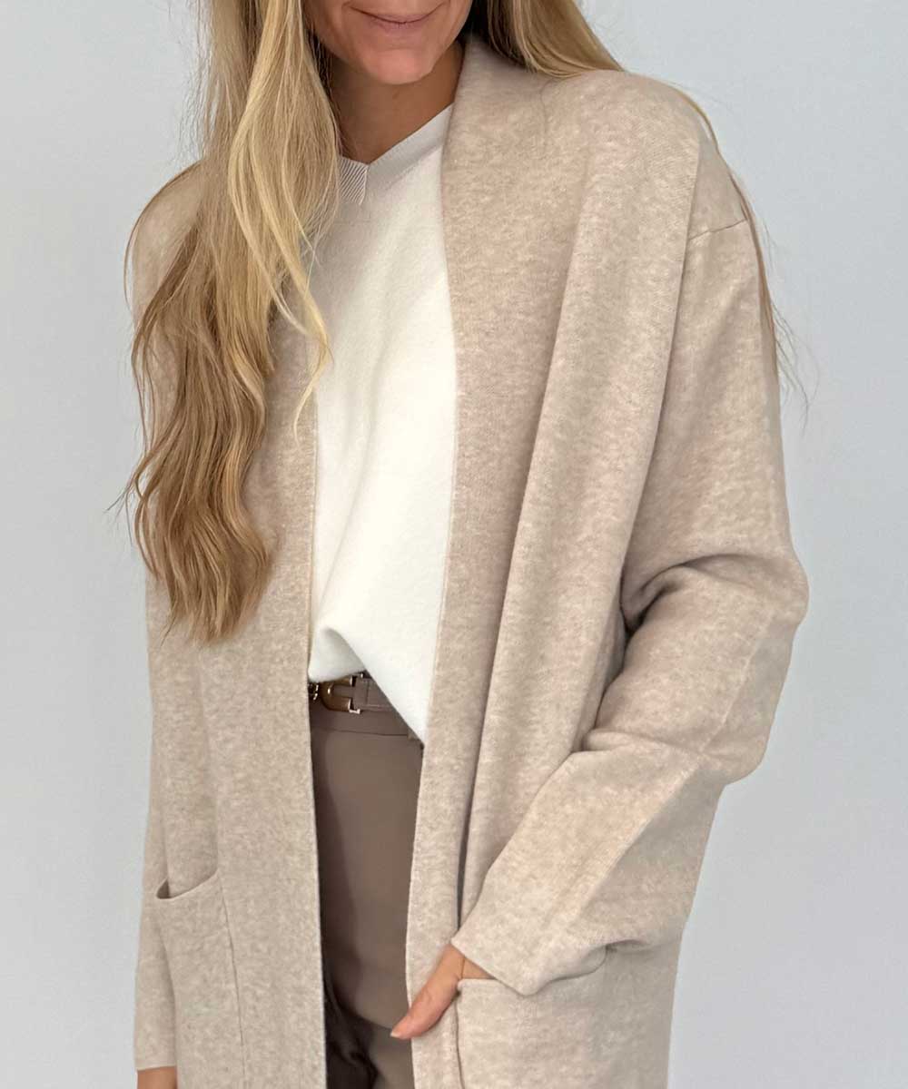 detaljer beige kofta