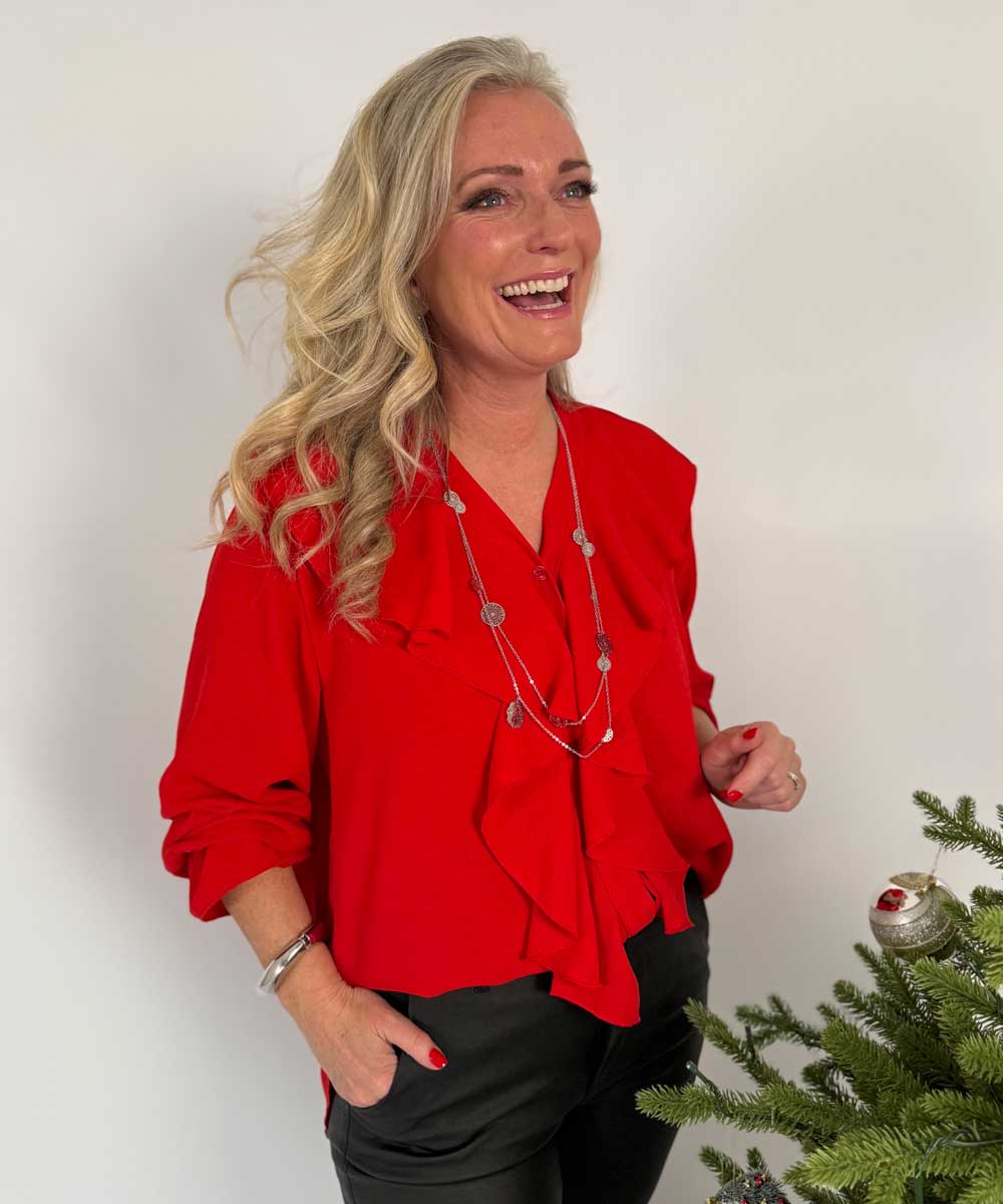 LUCY Volangblus - Röd