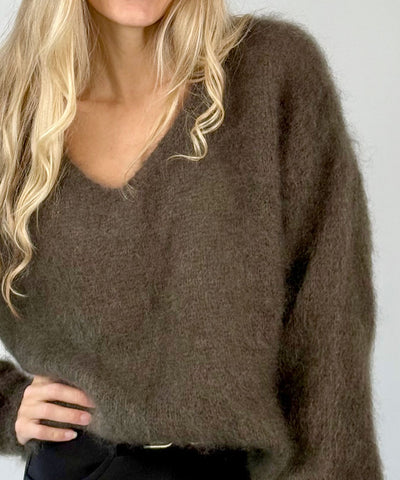 detaljer mohair tröja