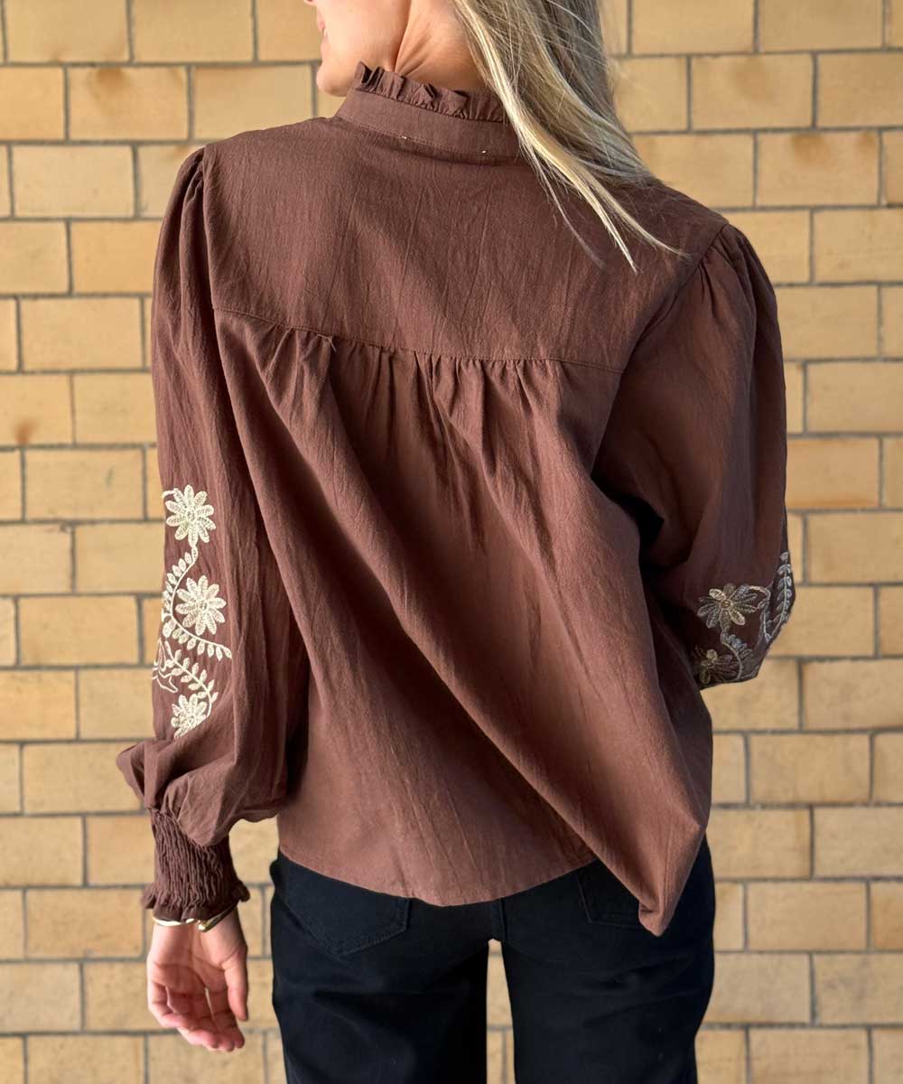 MOLLY Blus - Brun