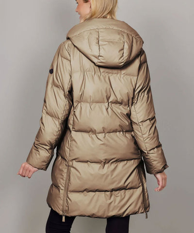beige jacka bak