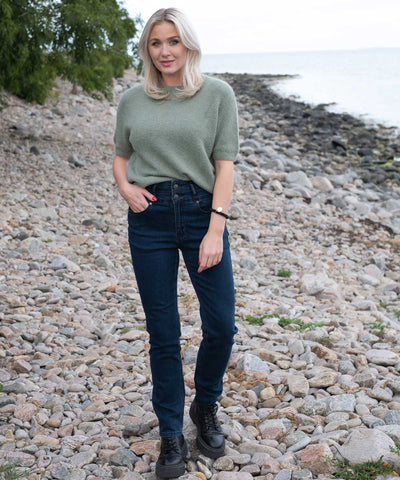 Mörkblå jeans