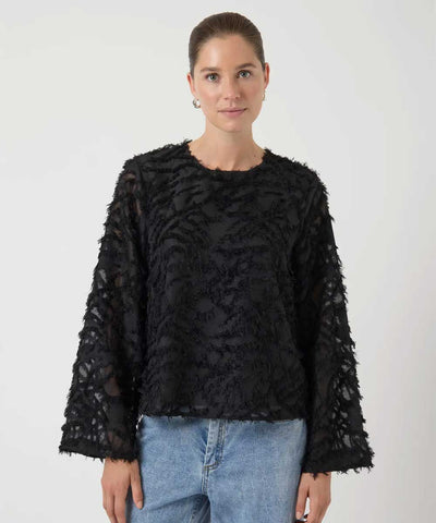 Blus med fransar